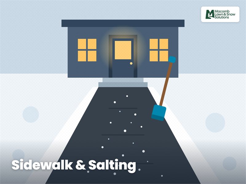 Sidewalk salting