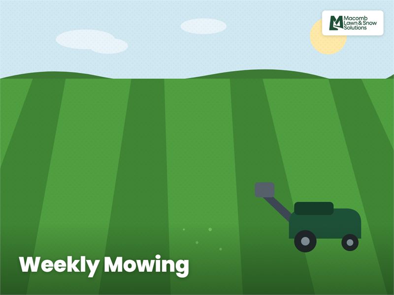 Weekly lawn mowing in Macomb County